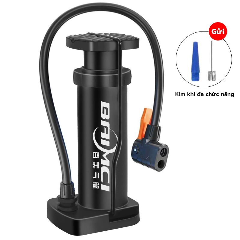 Bơm xe máy xe đạp nhỏ gọn đầu van đa năng