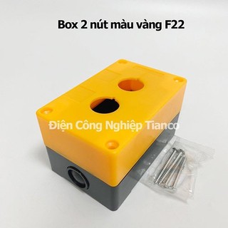 Hộp nút nhấn 2 lỗ, công tắc phi 22 chất lượng cao 2 lỗ - BX2