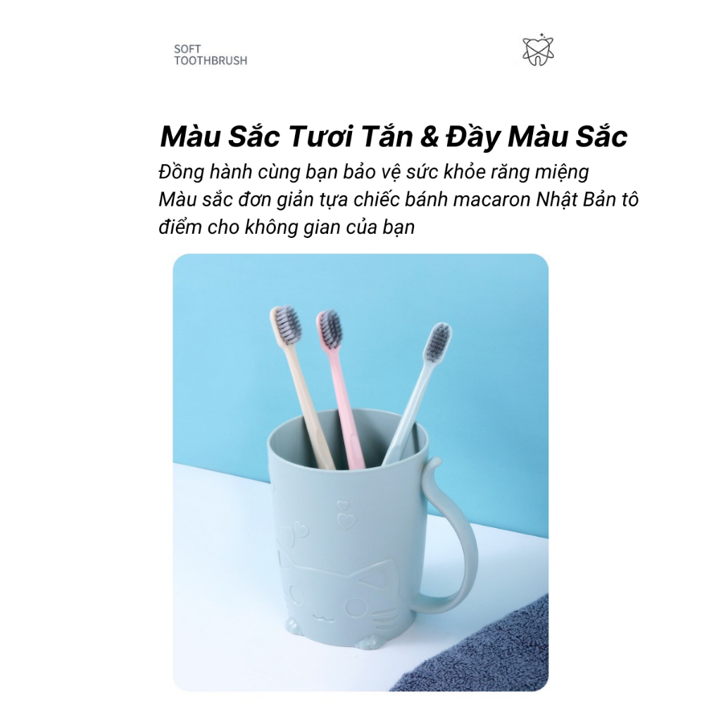 Combo 3 Bàn Chải Đánh Răng Nội Địa Trung AEYE AE9232 Lông M0ềm, Chải Siêu Êm, Làm Sạch Sâu Đánh Sạch Mảng Bám