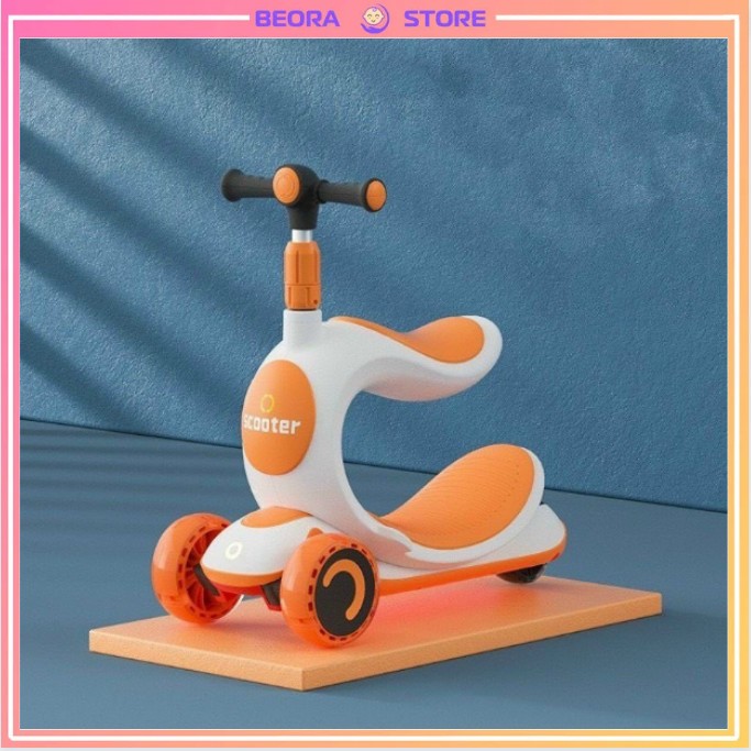Xe Scooter SaSa 3in1 cao cấp cho bé 3 bánh to phát sáng 30x60x66cm