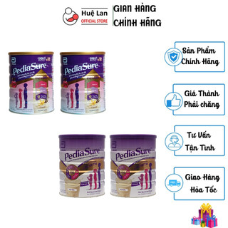 Combo 02 Lon Sữa PediaSure Ít Ngọt Hương Vani/PediaSure Úc - 850g - dinh dưỡng đầy đủ, cân đối giúp trẻ tăng trưởng tốt