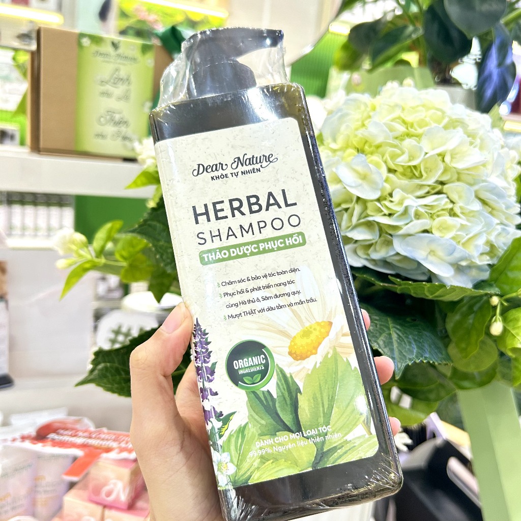 Dầu gội thảo dược phục hồi Herbal Dear Nature - Khỏe Tự Nhiên