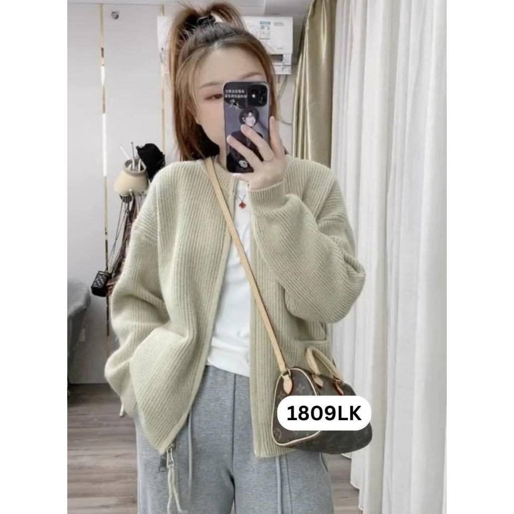 Áo Khoác Len Dày Dặn Siểu Xinh Siêu Dễ Phối Đồ 1809LK