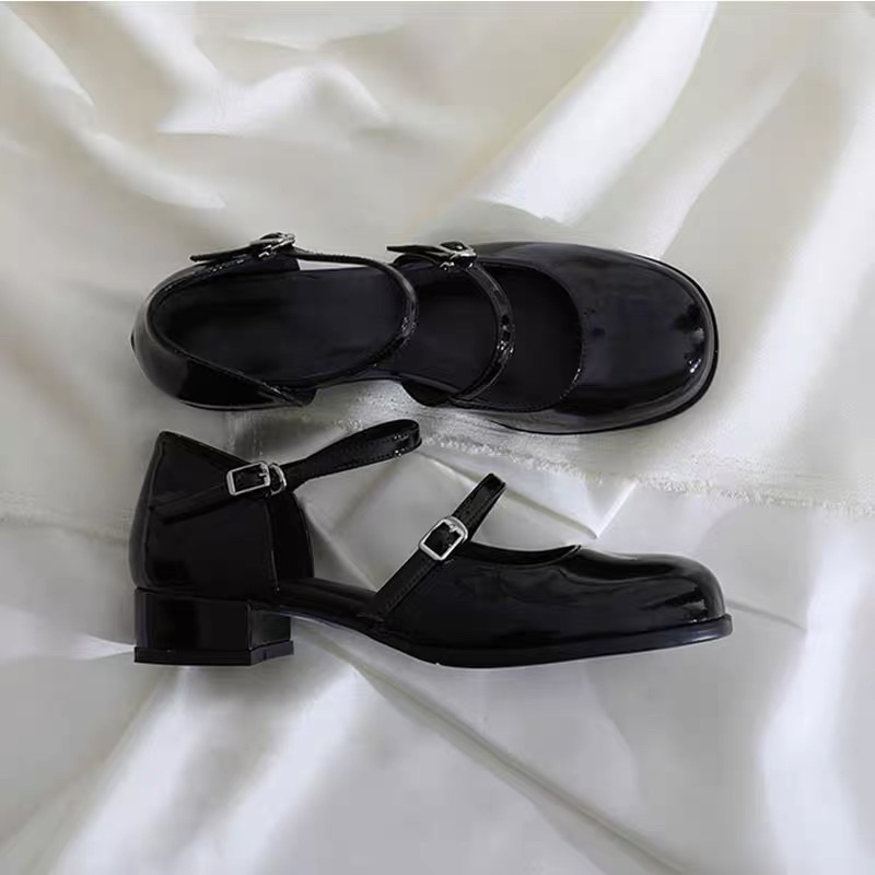 GIÀY OXFORD QUAI MẢNH MARY 3CM KHOÁ CÀI