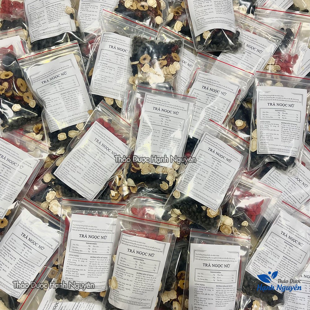 Trà ngọc nữ 5 set mix sẵn, điều hòa kinh nguyệt, ấm tử cung, ngừa sạm, nám - Thảo dược hạnh nguyên