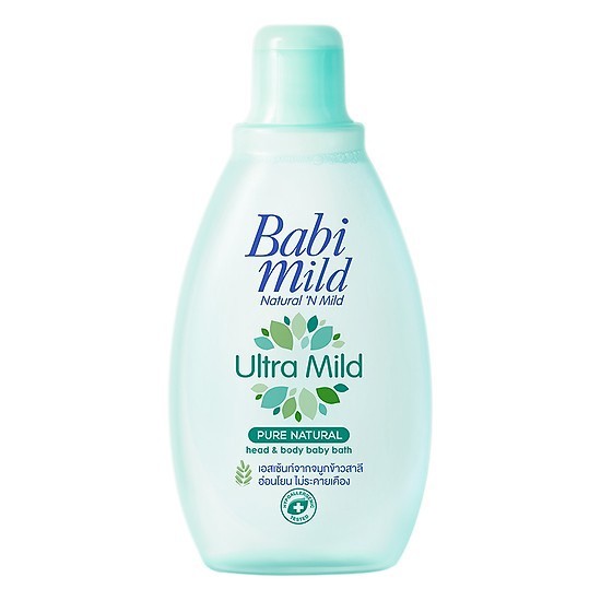 Sữa Tắm Gội Toàn Thân Hương Hoa Anh Đào, Hương Tự Nhiên Cho Bé Babi Mild White Sakura 850ml - 380ml - 200ml