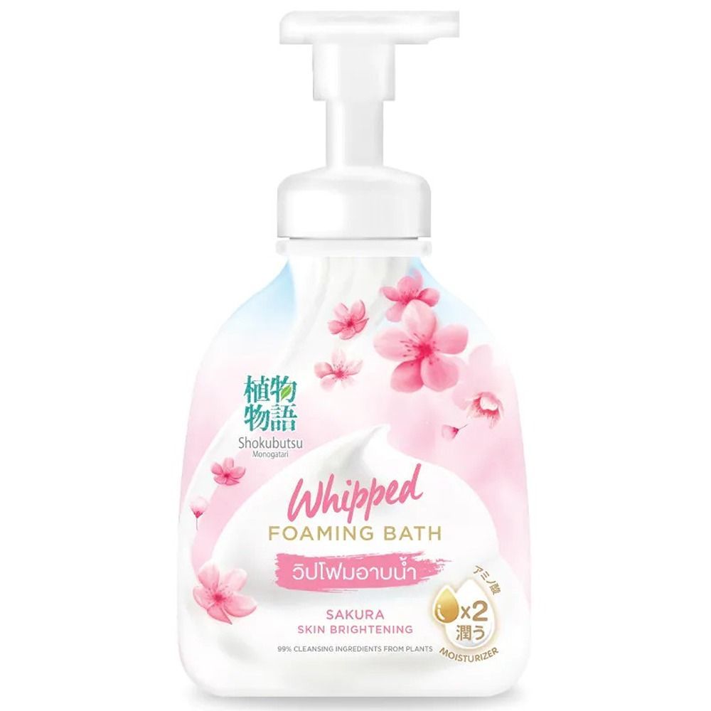 Bọt tắm Shokubutsu Sakura trắng da - 450ml