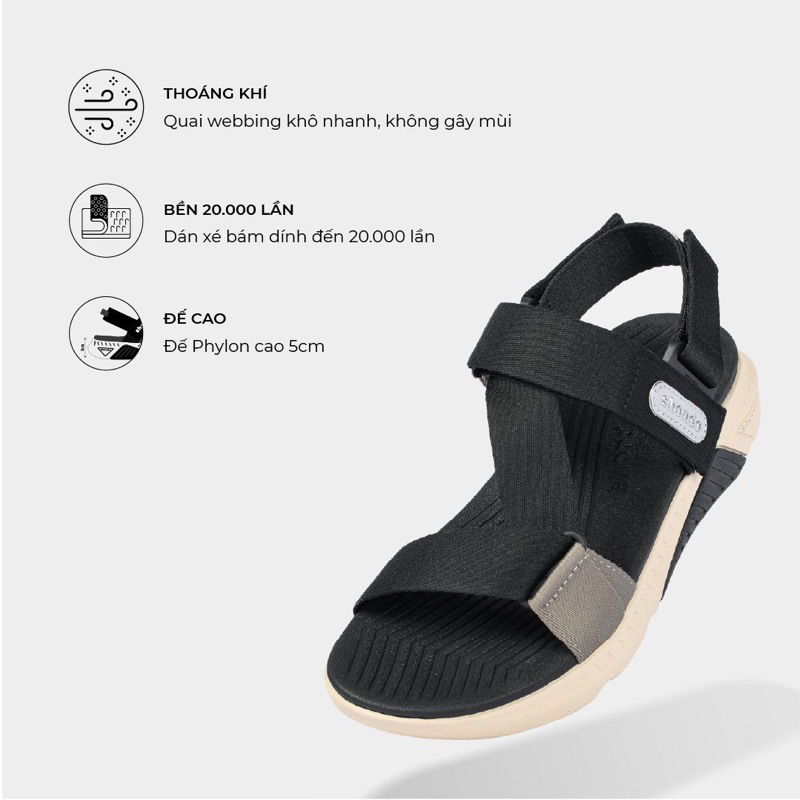 Giày Shondo Sandals F7 Ricing Nam Nữ F7R2515 Kem