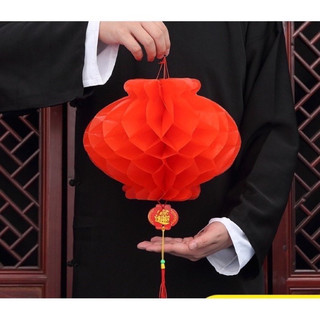 Đèn lồng giấy đỏ trang trí nhiều kích thước