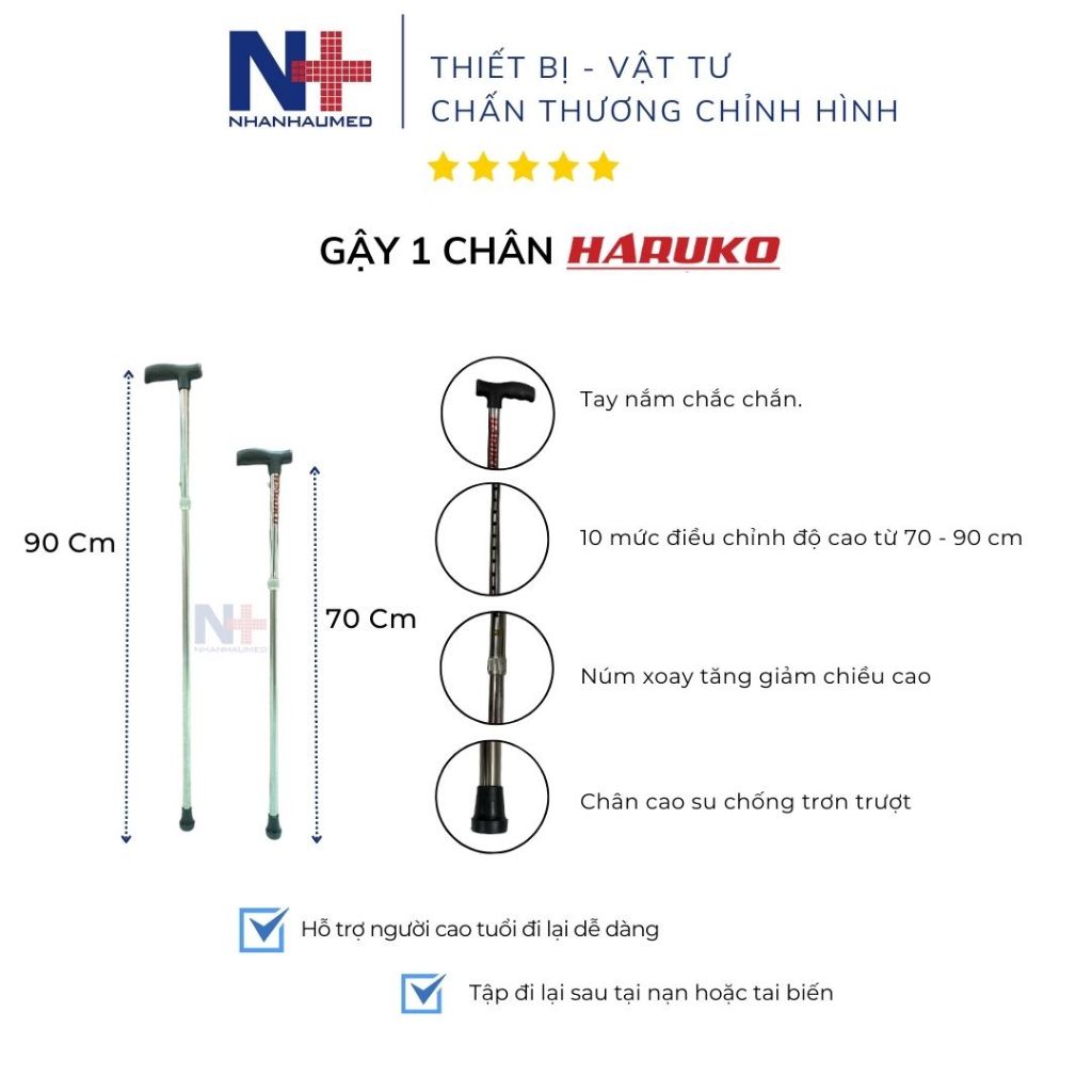 Gậy 3 Chân 4 Chân, Gậy Cho Người Già, Gậy Inox 3 chân 4 chân