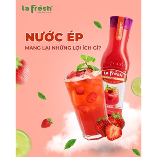 Nước Cốt Dâu Tây LaFresh 650ml – Vị Dâu Tự Nhiên, Pha Chế Nhanh Và Dễ Dàng