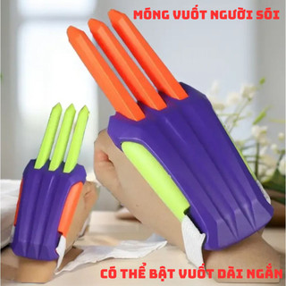 B đồ chơi móng vuốt người sói, đồ chơi cà rốt in 3d hình móng vuốt người sói có thể bật ra và thu gọn vào