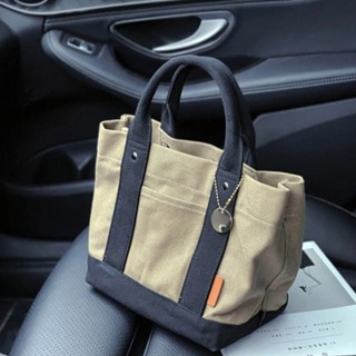 Túi tote Vải canvas 21.5*15*20.5CM Nhiều Ngăn Thiết Kế Đơn Giản Cho Mẹ Và Bé Bỉm Sữa