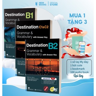 Sách Tiếng Anh Trọn Bộ Giáo Trình Destination Grammar & Vocabulary B1, B2, C1&C2 Có Đáp Án Đi Kèm Luyện Thi FCE