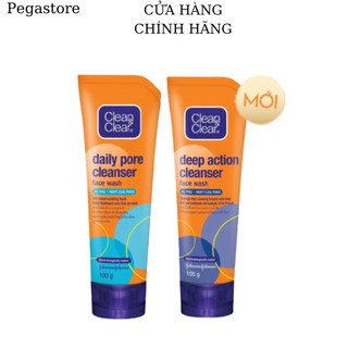 Sữa rửa mặt clean clear deep action / daily pore cleanser srm 100g