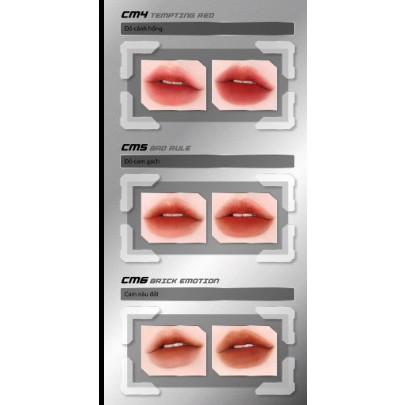 Son Kem Lì, Mịn Mượt Nhẹ Môi, Bền Màu Merzy Cyber Mellow Tint 4g màu CM1 CM2 CM3 CM4 CM5 CM6