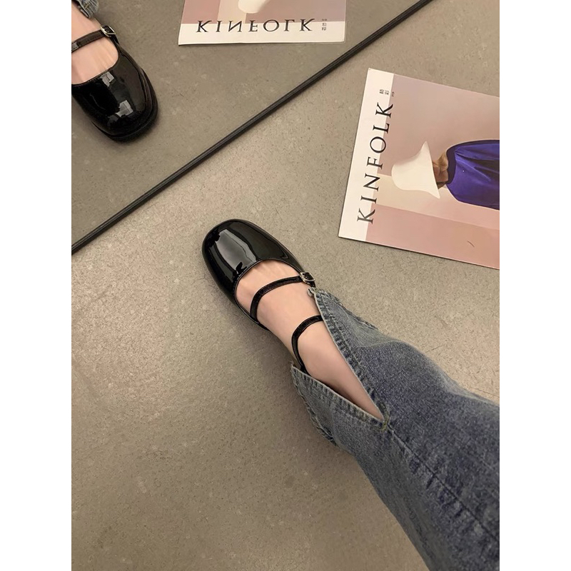 GIÀY OXFORD QUAI MẢNH MARY 3CM KHOÁ CÀI