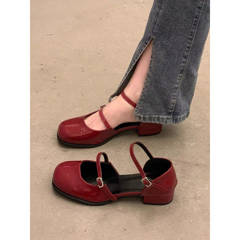 GIÀY OXFORD QUAI MẢNH MARY 3CM KHOÁ CÀI