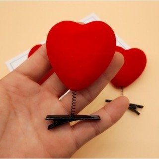 Kẹp tóc lò xo hình Trái Tim