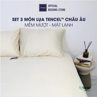  Set 3 món ga gối Tencel Châu Âu cao cấp Changmi Bedding siêu mềm mượt và mát lạnh