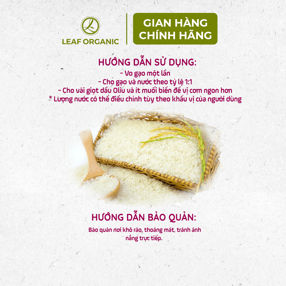 Gạo trắng hữu cơ ST25 Hoa Sữa 1kg - Loại 1 dẻo ngon | BigBuy360 - bigbuy360.vn