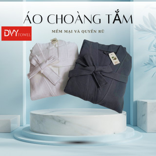 Áo Choàng Tắm Tổ Ong 100% Cotton Mềm Mại Siêu Thấm Hút