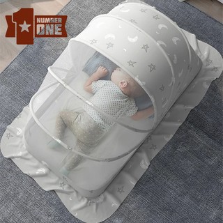 Màn chụp cho bé gấp gọn chống muỗi Màn xếp gấp gọn dùng cho giường và nôi cũi an toàn tiện lợi dễ dàng mang theo