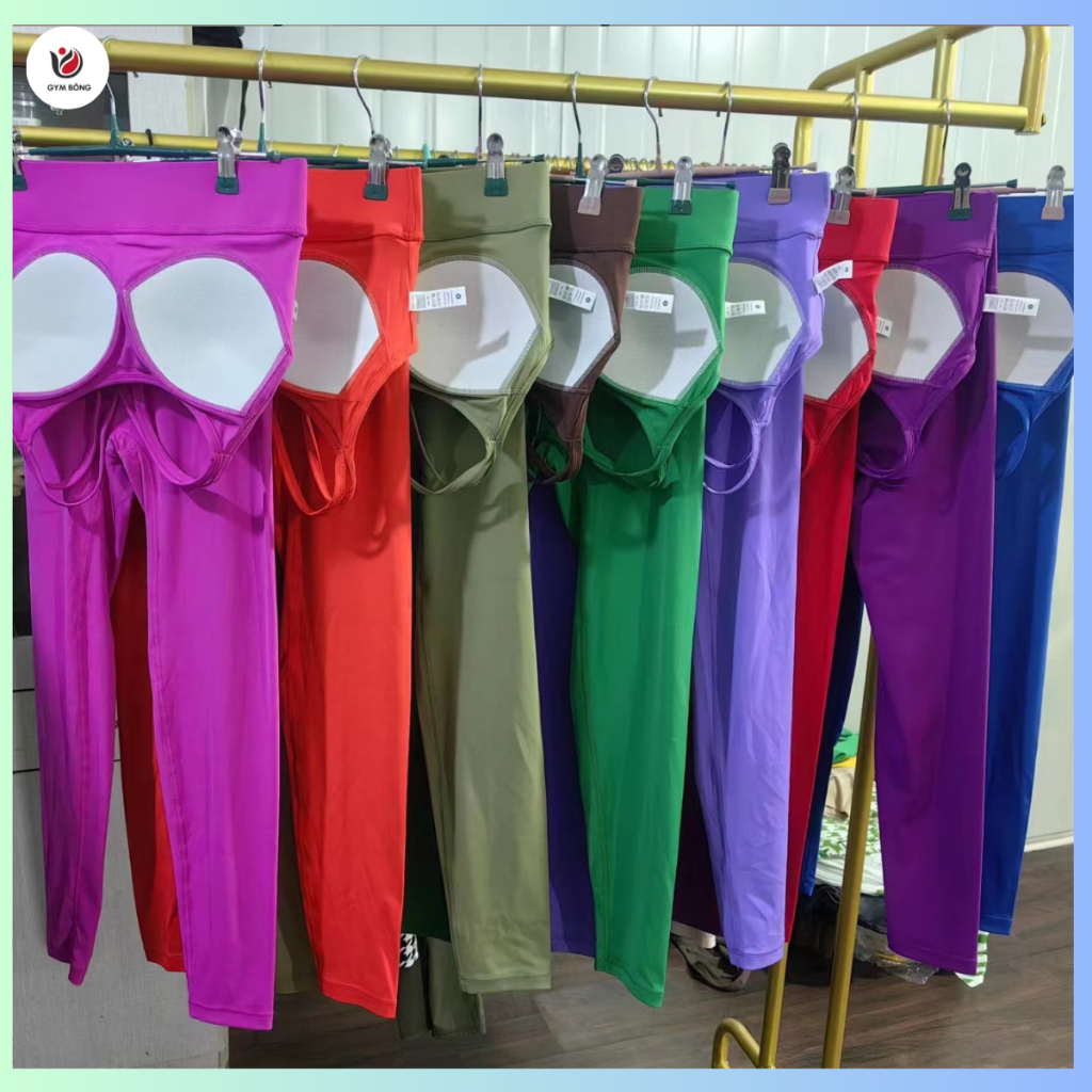 Set Đồ Tập Lulu Mút Đúc Sang, Xịn Form Chuẩn Thiết Kế Dây Đan Lưng Tập Gym, Yoga, Thể Thao Mát Mịn Tôn Dáng