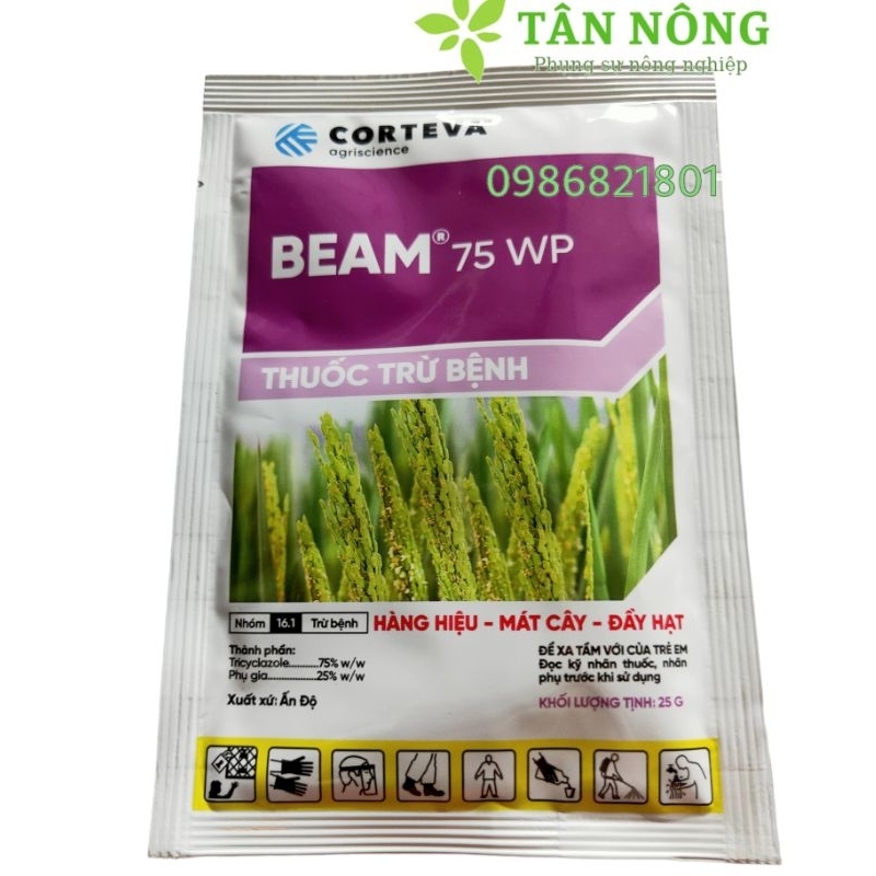Chế phẩm trừ nấm BEAM 75WP VFC gói 25g