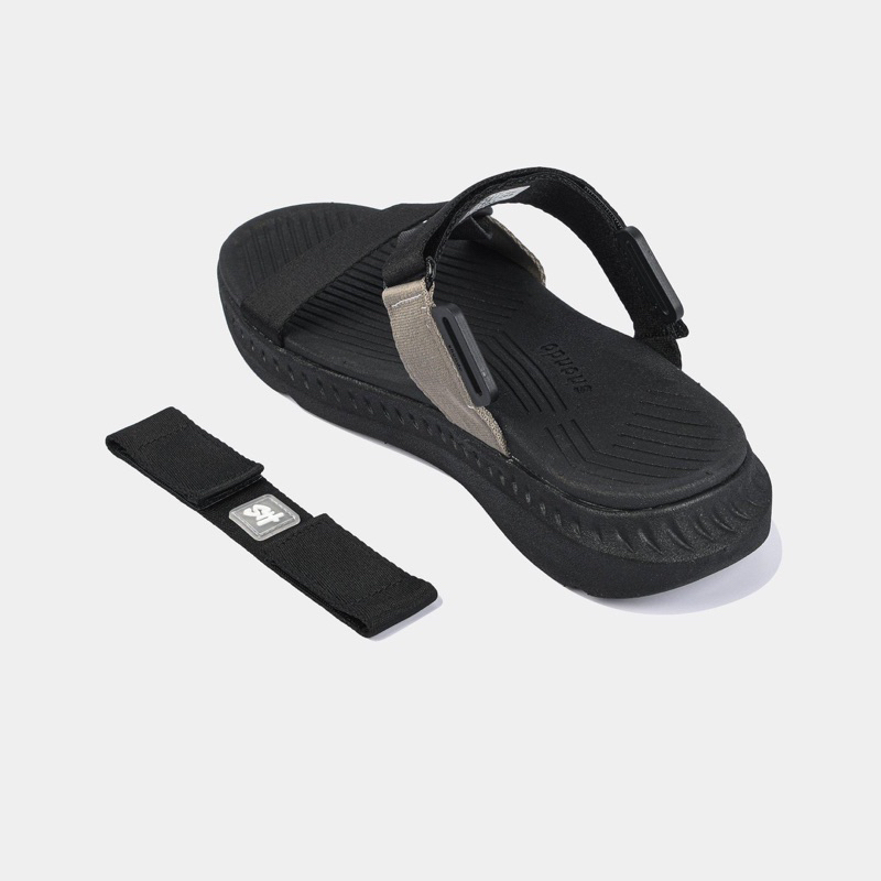 Giày Shondo Sandals F7 Ricing Nam Nữ Xám Kem F7R1195