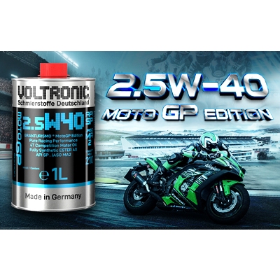 Dầu Nhớt cao cấp cho xe số, côn tay Voltronic 2.5w40 MotoGP Edition