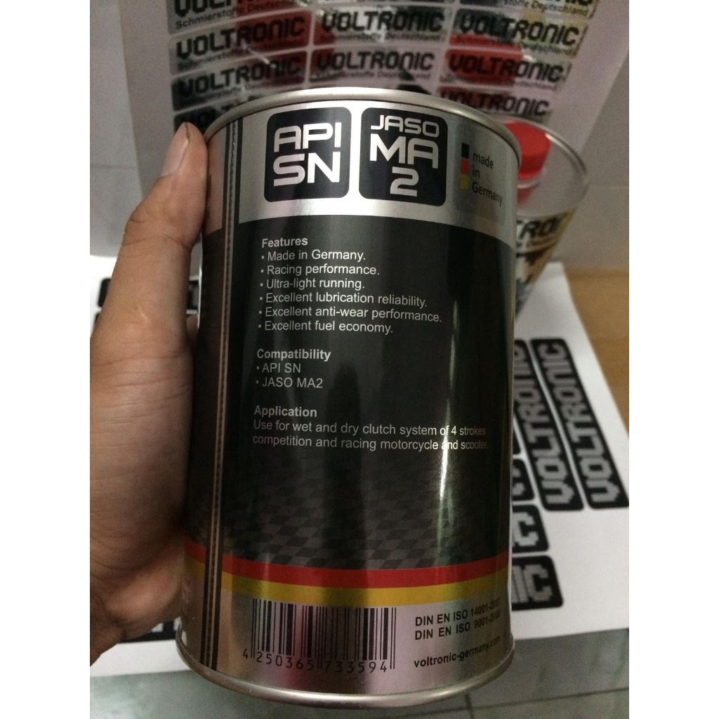 Dầu nhớt biến thiên cao cấp cho xe số, côn tay Voltronic XM Black Edition dành cho xe số, côn tay