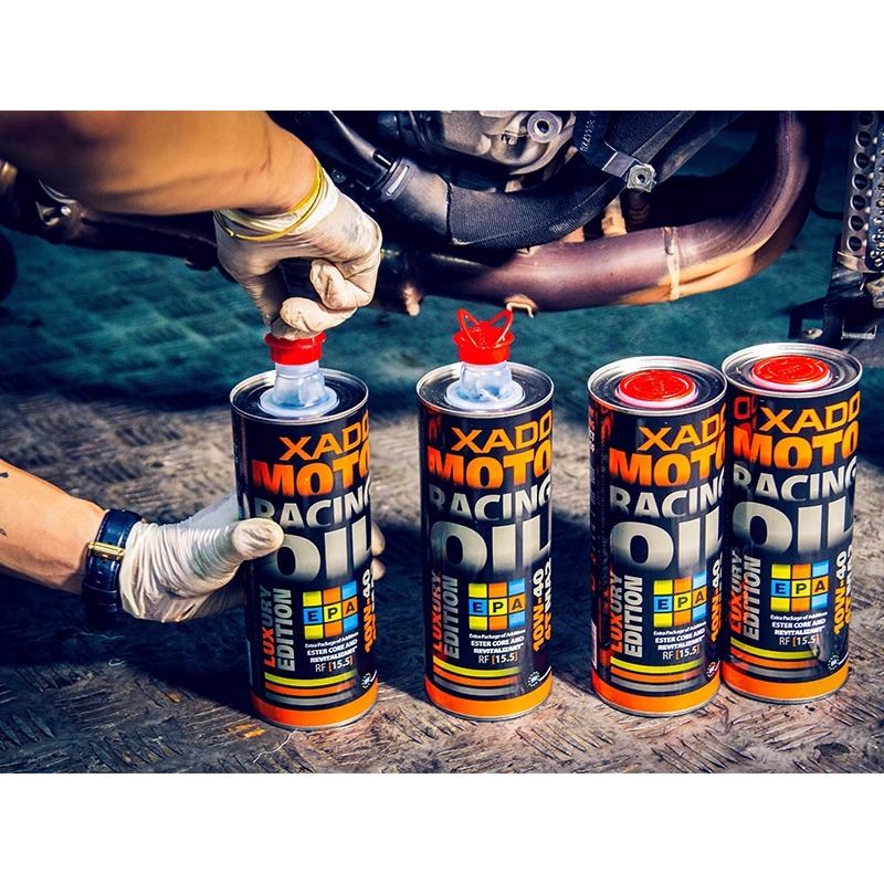 Dầu Nhớt Tổng Hợp Cao Cấp Xado Moto Racing RF 15.5 dành cho xe số, côn tay