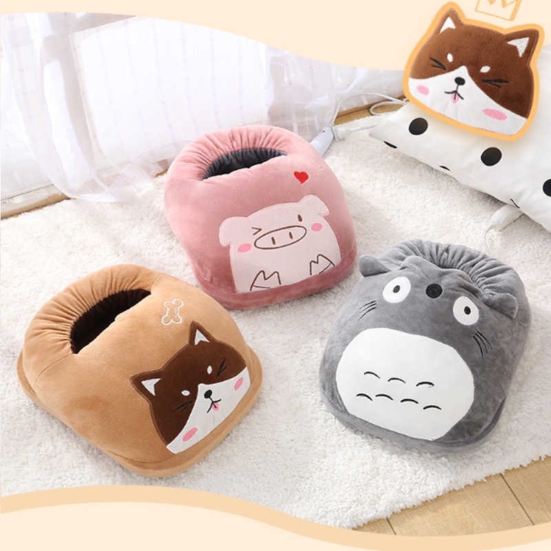 Túi Sưởi Chân Hình Thú Kiêm Sấy Quần Áo, dùng để ủ chân mùa lạnh,siêu an toàn, siêu ấm, chất liệu lông mượt và ấm áp