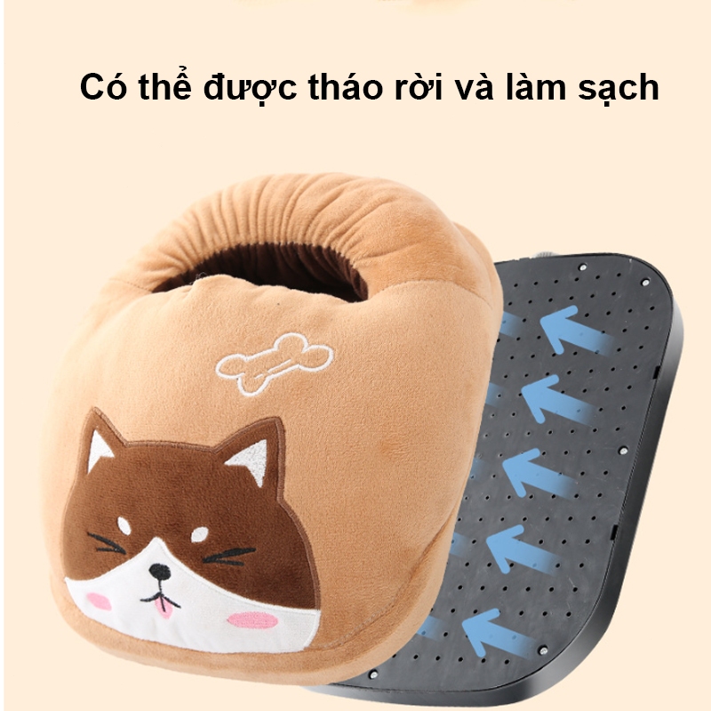 Túi Sưởi Chân Hình Thú Kiêm Sấy Quần Áo, dùng để ủ chân mùa lạnh,siêu an toàn, siêu ấm, chất liệu lông mượt và ấm áp