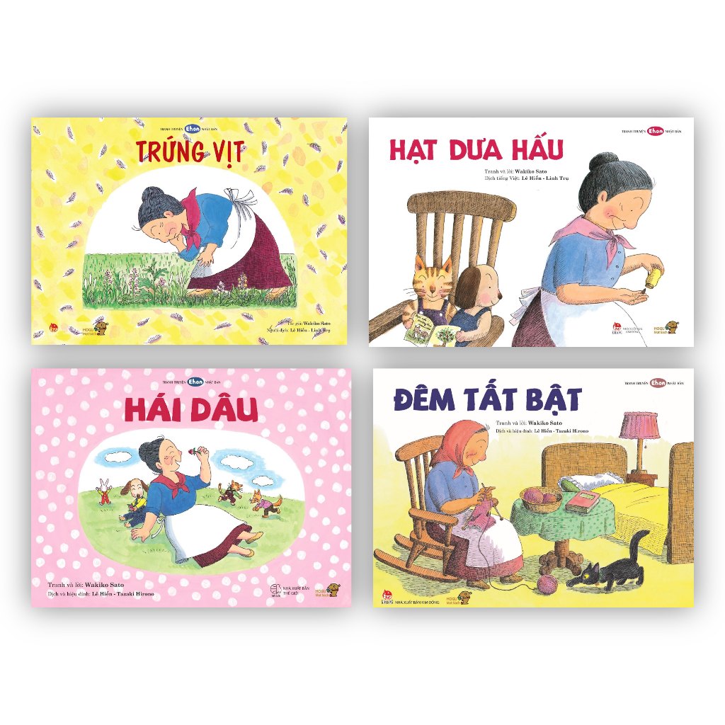 Sách Ehon - Combo 4 cuốn bà Baba Phát triển tư duy cho bé 3 6 tuổi