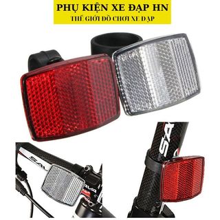 Combo 2 miếng phản quang vuông gắn trước sau xe đạp