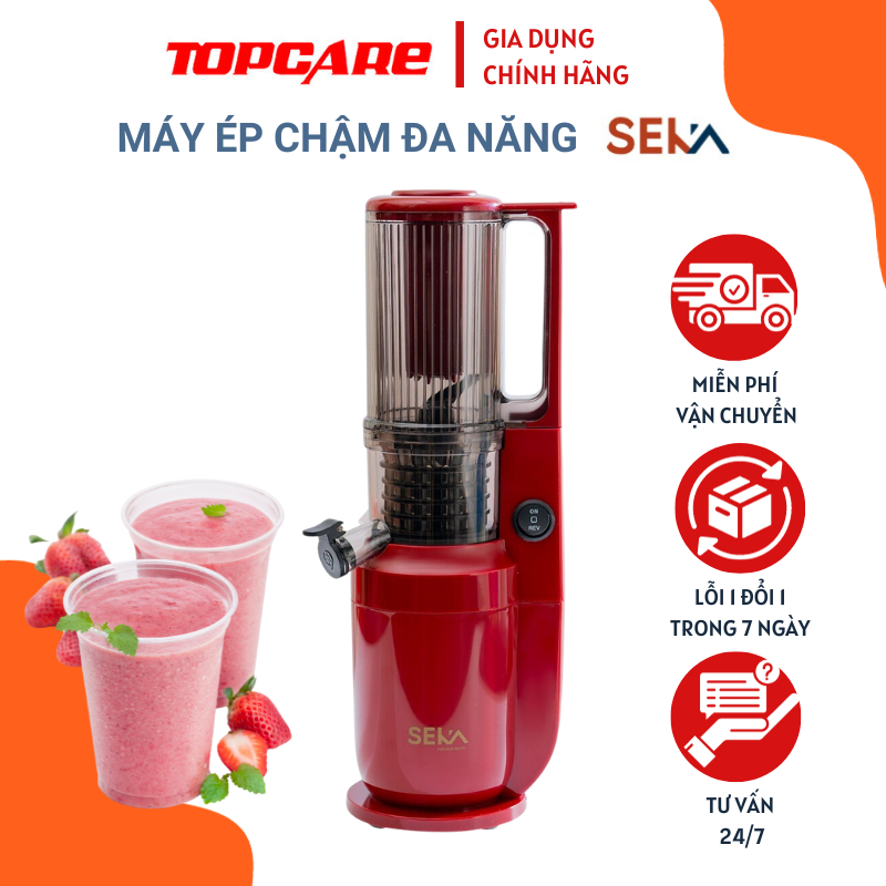 Máy ép chậm đa năng SEKA SK535-S công suất 250W, máy ép nước làm sinh tố, ép trái cây