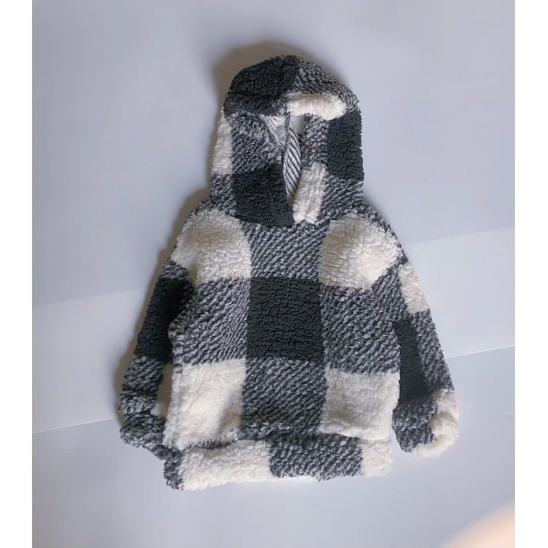 Áo hoodie lông liền mũ cho bé trai