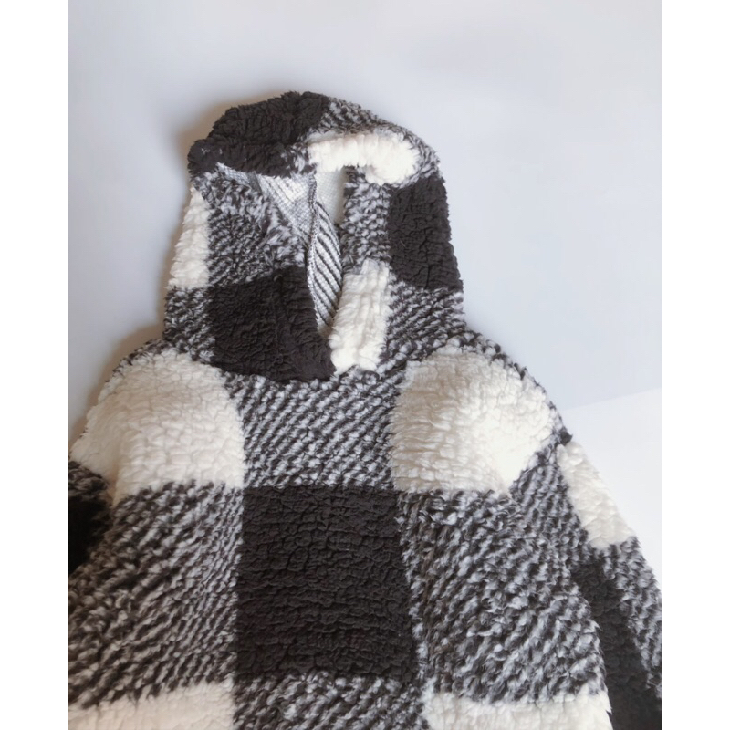 Áo hoodie lông liền mũ cho bé trai