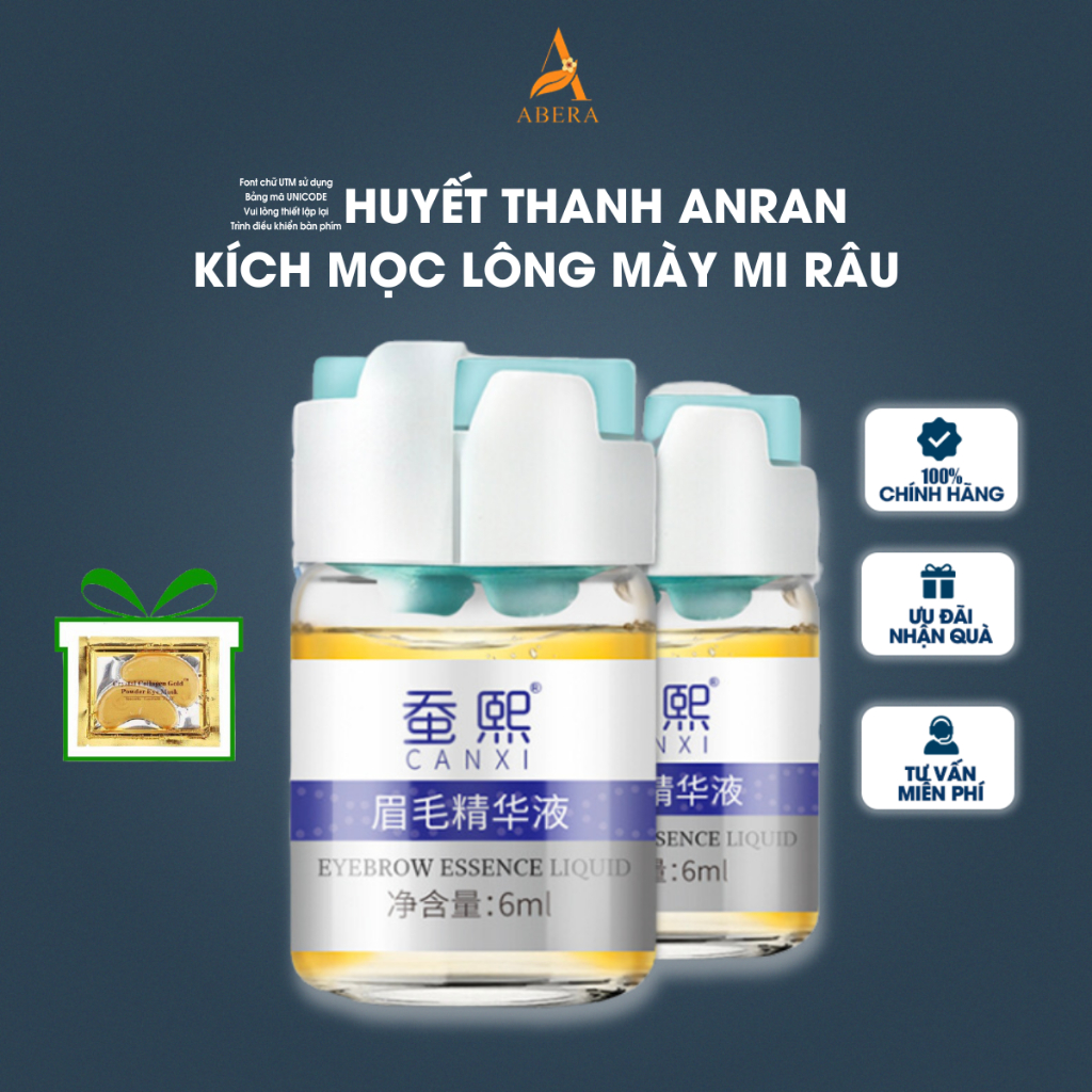 Huyết Thanh Kích Thích Mọc Lông ANRAN Nhật Bản Serum ANRAN Kích Thích Mọc Tóc, Râu, Lông Mày, Lông Mi 6ML