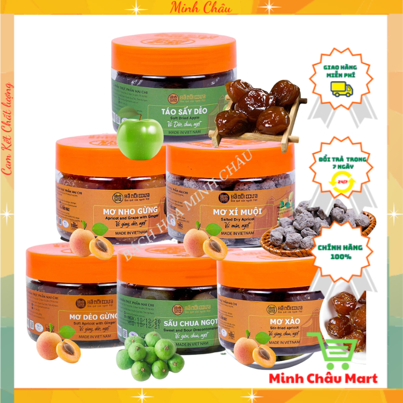 Ô Mai Xí Muội- Mơ Gừng- Sấu Cay Hà Nội Xưa Hộp 250g