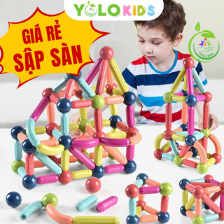 Xếp hình nam châm, Đồ chơi nam châm, Bộ xếp hình nam châm YOLO Kids
