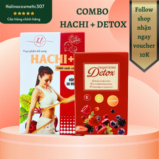 Combo giảm cân Hachi và Detox trái cây hỗ trợ 7-12kg