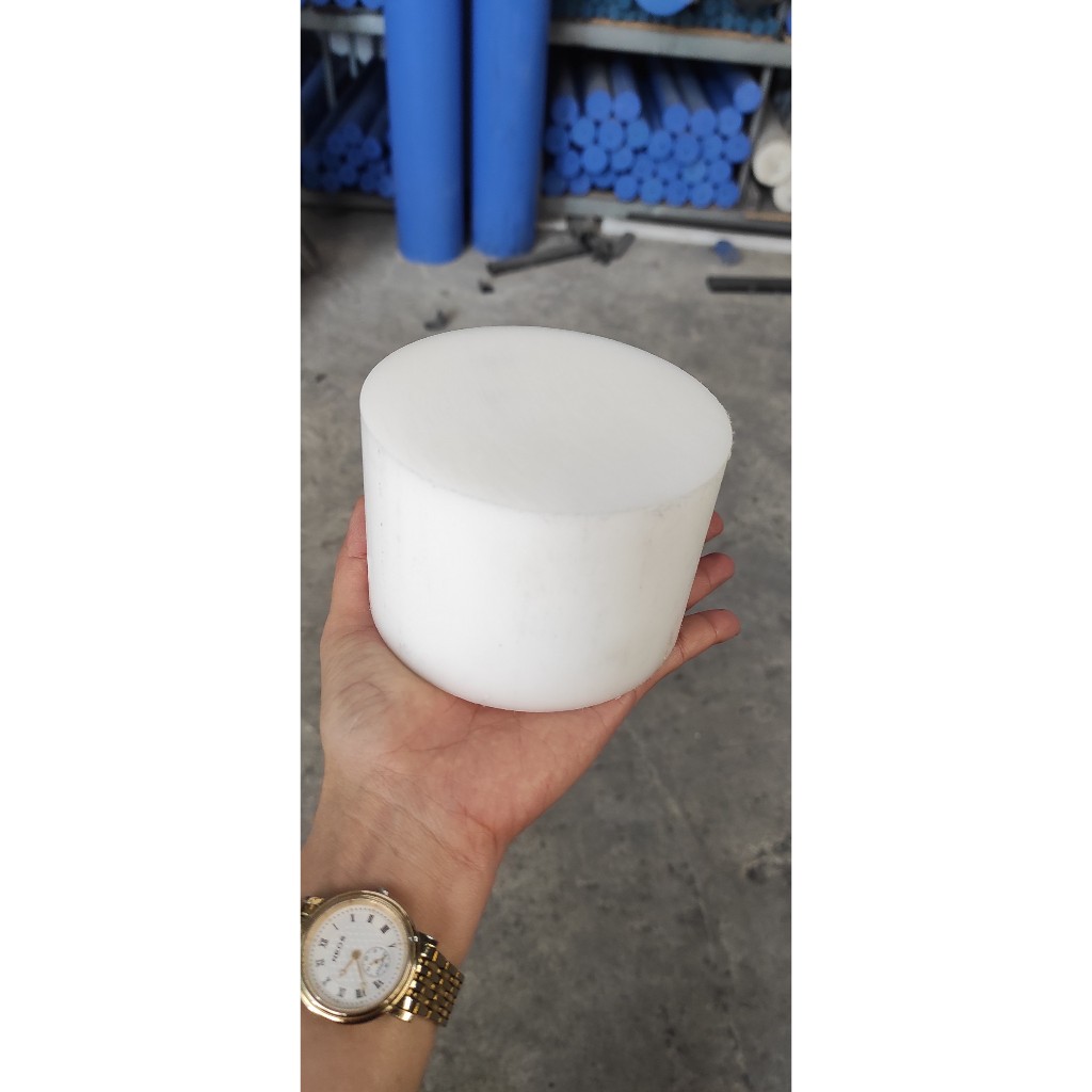 Nhựa POM Hàn Quốc tròn đặc, đường kính D100x50mm, D100x70mm, D100x83mm
