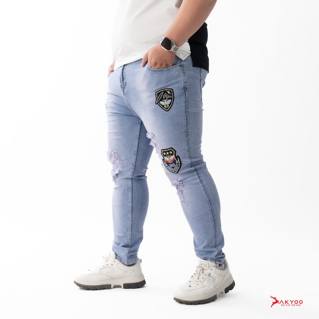 Quần Jean Nam Bigsize 80-140kg AKYOO, Bigsize Nam - QJ A20