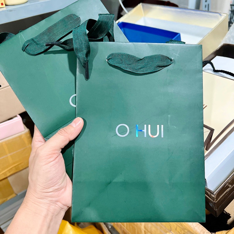 Túi giấy OHUI Xanh đẹp 9x16x22 cm - Chính hãng LGVina