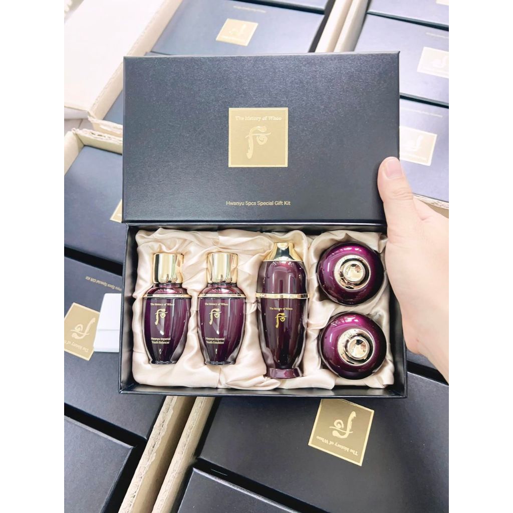 Set Hoàn Lưu Cao Whoo Hwanyu Imperial Youth 5 sản phẩm mẫu mới date 2026 - Chính hãng LGVina tem tiếng việt