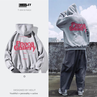 Áo Hoodie Nam In Họa Tiết Chữ Hồng FPAOA HeiLit Chất Nỉ Bông Dày Dặn Form Mũ Rộng