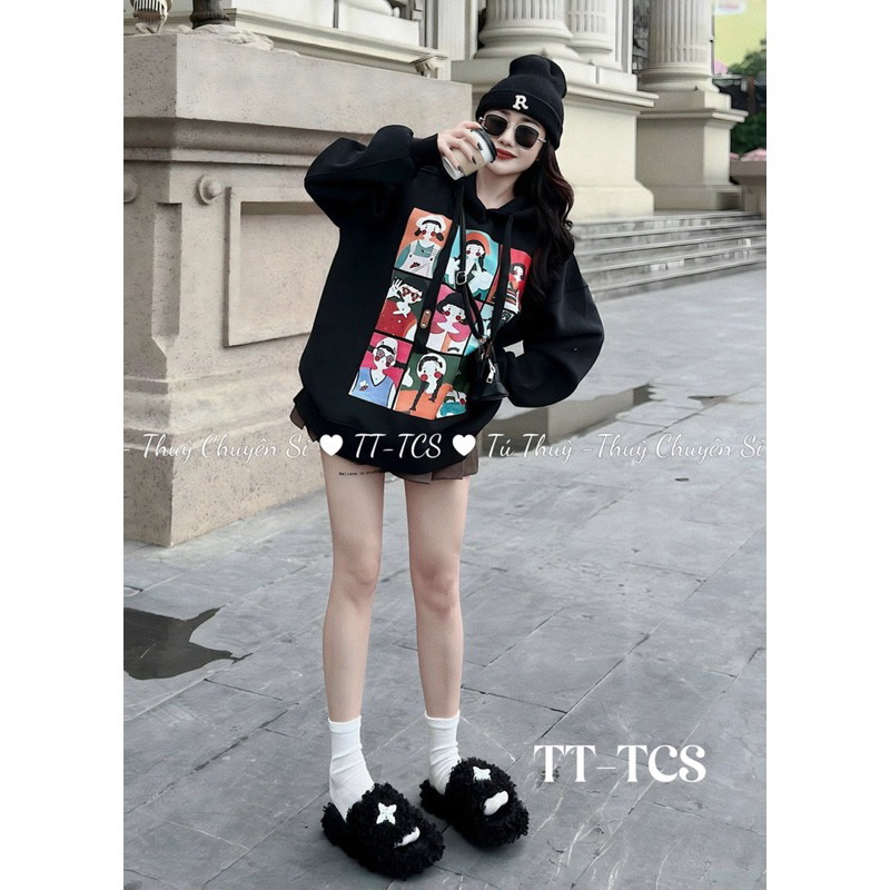 Bigsize - Áo Hoodie Nỉ Da Cá  58kg-95kg